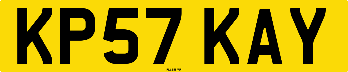 KP57 KAY Number Plate