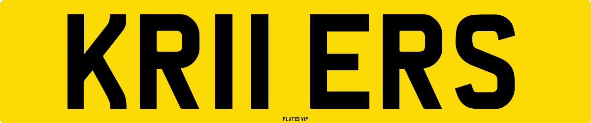 KR11 ERS Number Plate