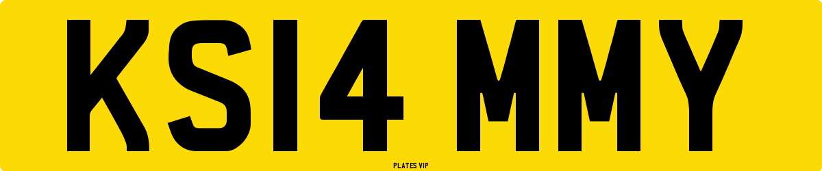 KS14 MMY Number Plate