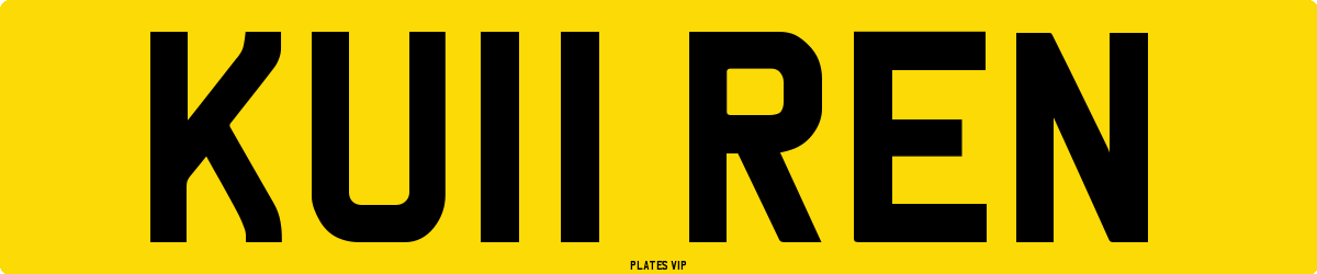 KU11 REN Number Plate