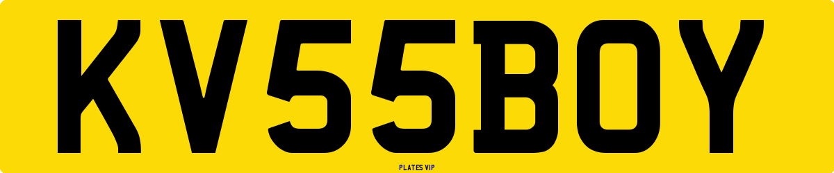 KV 55 BOY Number Plate