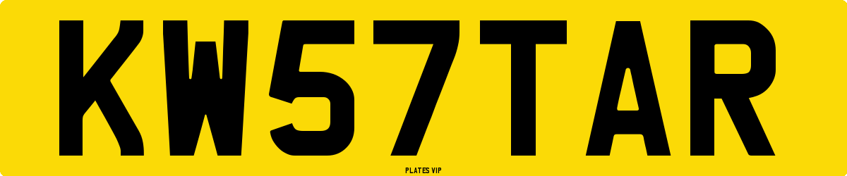 KW 57 TAR Number Plate