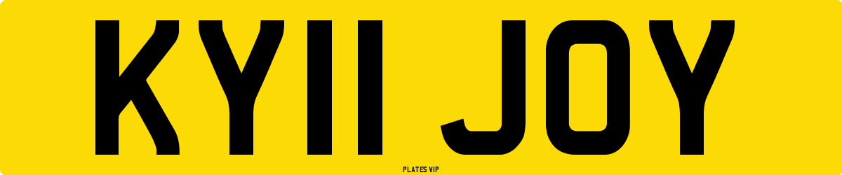 KY11 JOY Number Plate