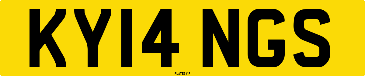 KY14 NGS Number Plate