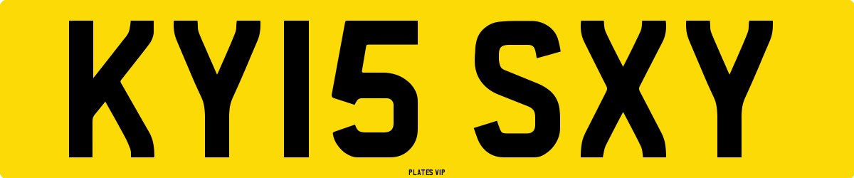 KY15 SXY Number Plate