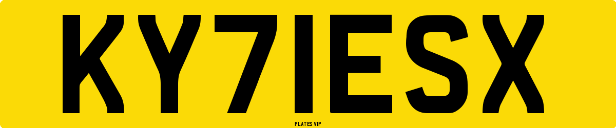 KY71ESX Number Plate