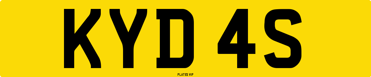 KYD 4S Number Plate