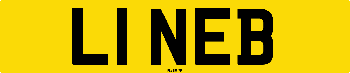 L1 NEB Number Plate