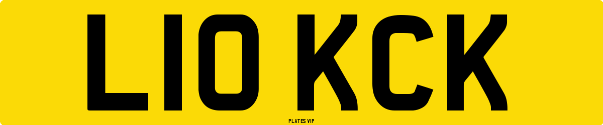 L10 KCK Number Plate