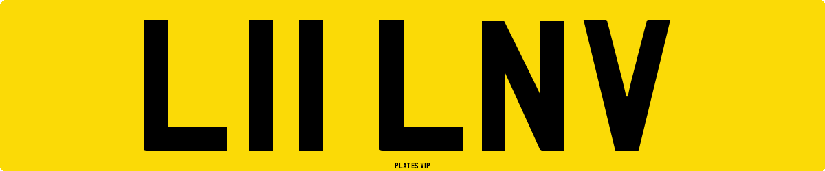 L11 LNV Number Plate