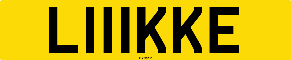 L111KKE Number Plate