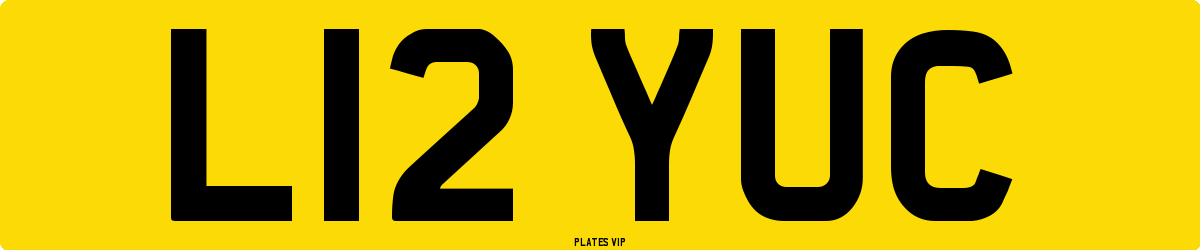 L12 YUC Number Plate