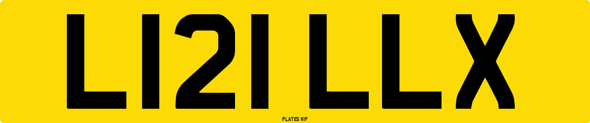 L121 LLX Number Plate