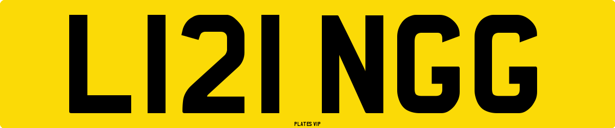 L121 NGG Number Plate