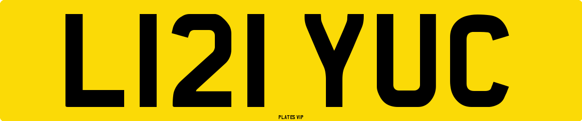 L121 YUC Number Plate