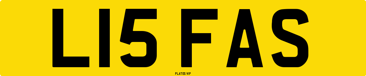 L15 FAS Number Plate