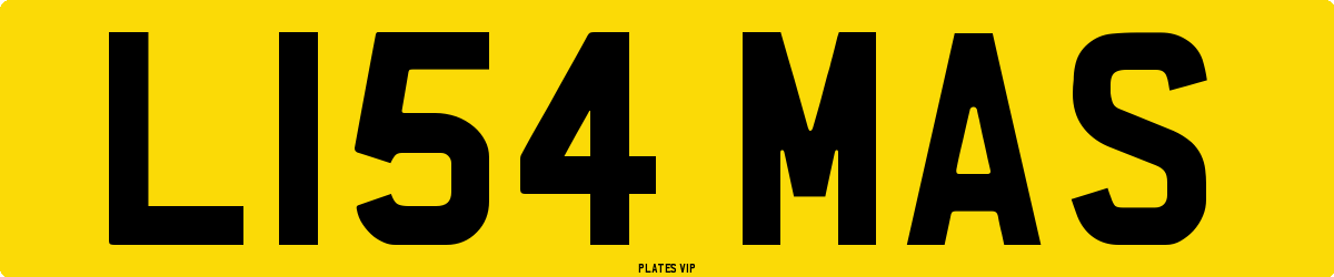 L154 MAS Number Plate