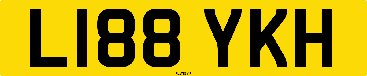 L188 YKH Number Plate