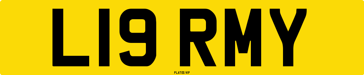 L19 RMY Number Plate