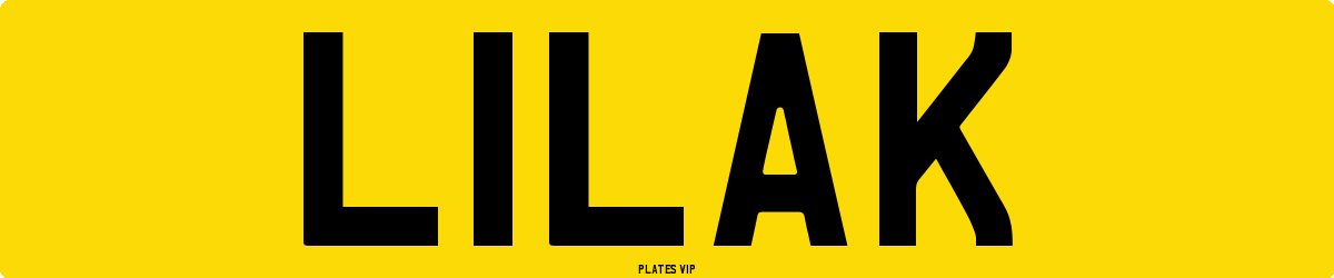 L1LAK Number Plate