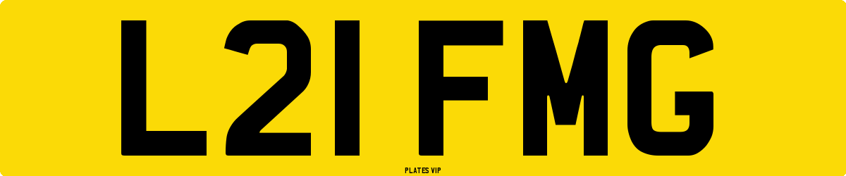 L21 FMG Number Plate