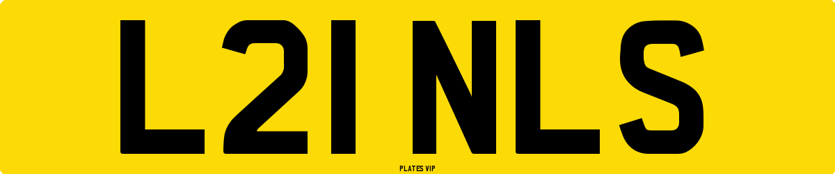 L21 NLS Number Plate