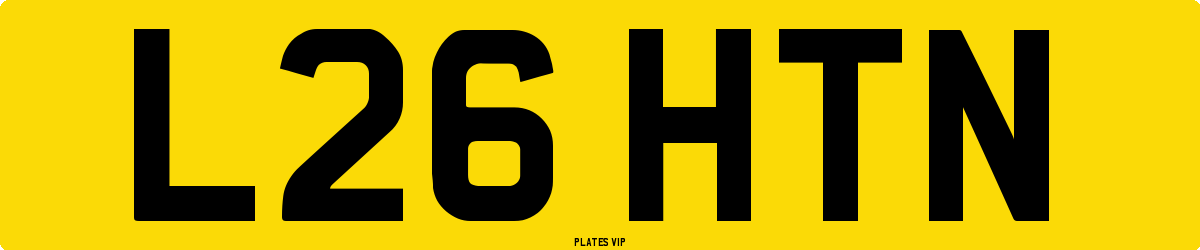 L26 HTN Number Plate