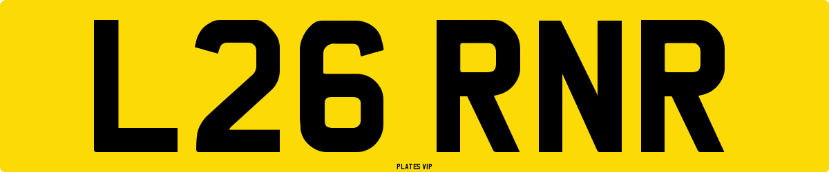 L26 RNR Number Plate