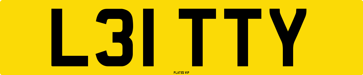 L31 TTY Number Plate