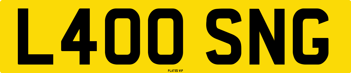 L400 SNG Number Plate