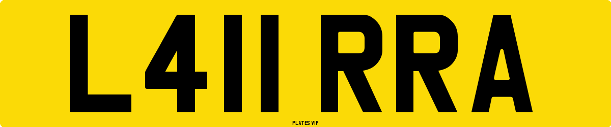L411 RRA Number Plate