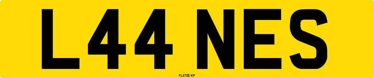 L44 NES Number Plate
