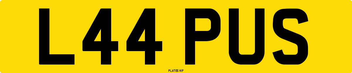 L44 PUS Number Plate
