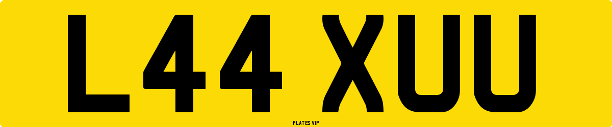 L44 XUU Number Plate