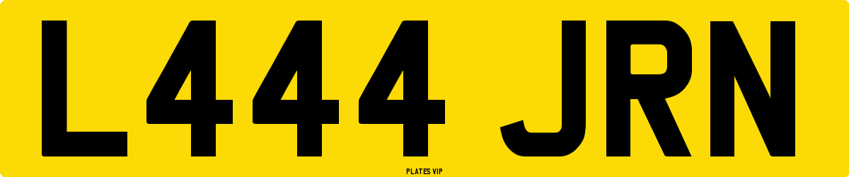 L444 JRN Number Plate