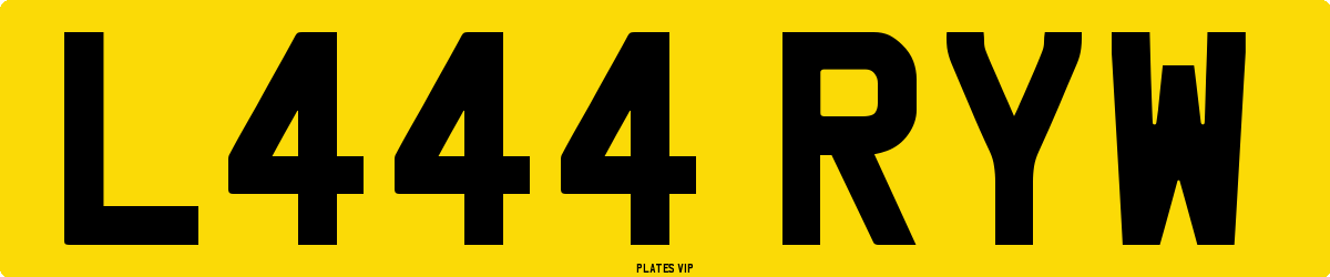 L444 RYW Number Plate