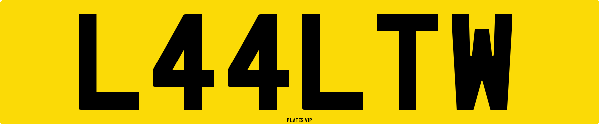 L44LTW Number Plate
