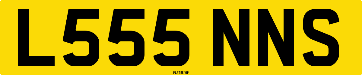 L555 NNS Number Plate