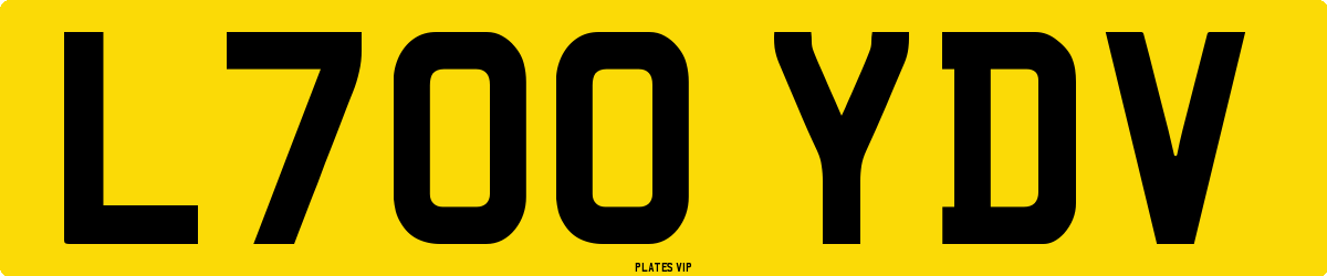 L700 YDV Number Plate