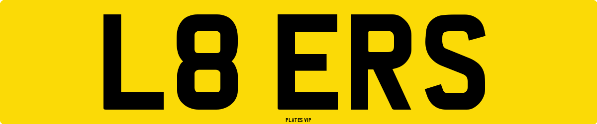 L8 ERS Number Plate