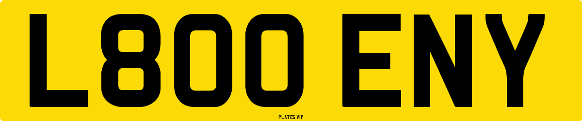 L800 ENY Number Plate