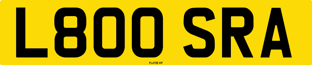 L800 SRA Number Plate