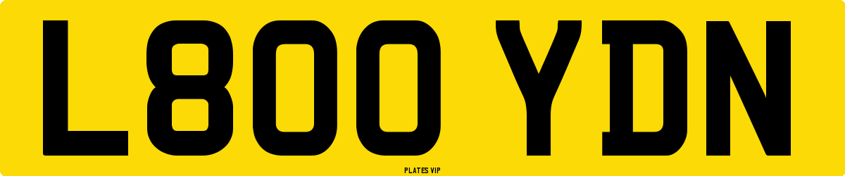 L800 YDN Number Plate