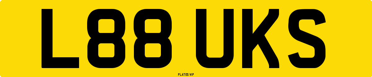 L88 UKS Number Plate