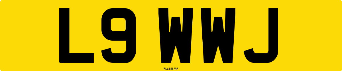 L9 WWJ Number Plate