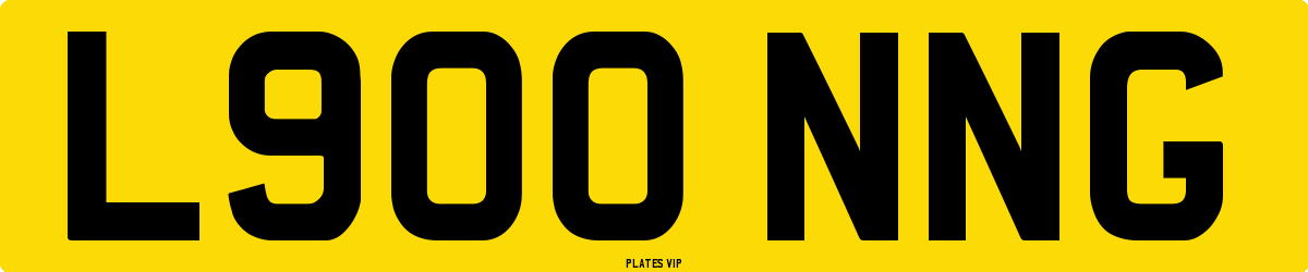 L900 NNG Number Plate