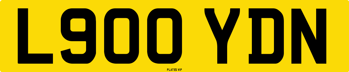 L900 YDN Number Plate