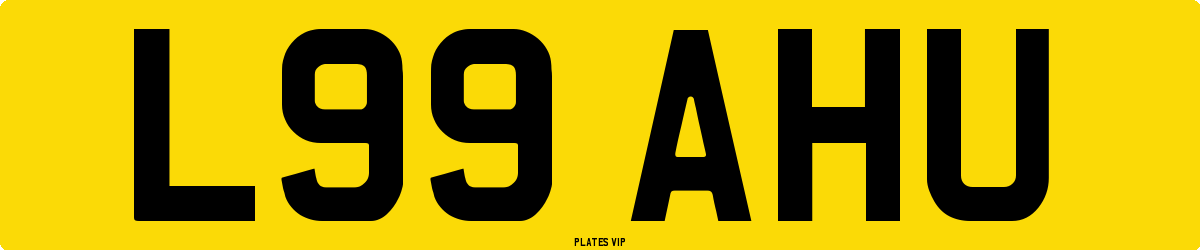 L99 AHU Number Plate