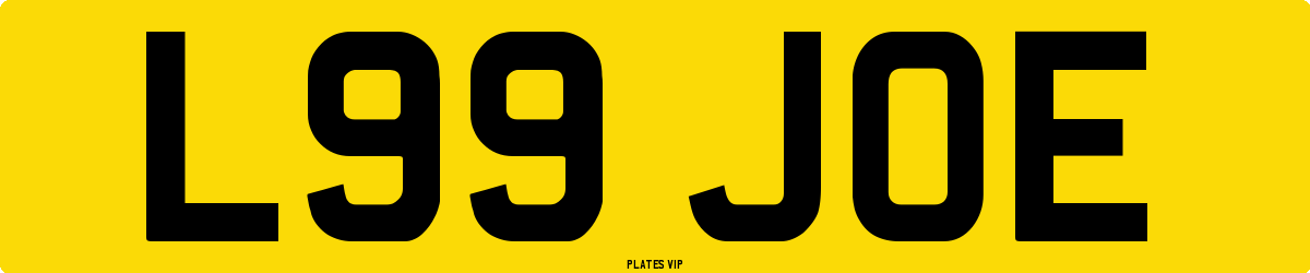 L99 JOE Number Plate