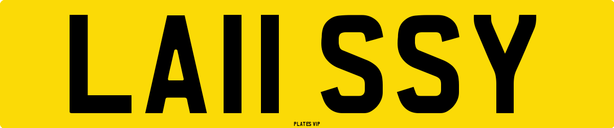 LA11 SSY Number Plate